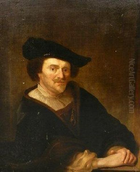 Portrait Of A Seated Man Oil Painting by Harmenszoon van Rijn Rembrandt