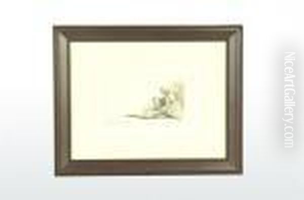 Hombre Desnudo Sentado En El Suelo Oil Painting by Harmenszoon van Rijn Rembrandt