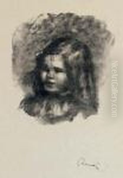 Claude Renoir, Tourne A Gauche, 
From Douze Lithographies Originales De Pierre-auguste Renoir Oil Painting by Pierre Auguste Renoir