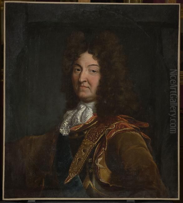 Portrait De Louis Xiv Oil Painting by Hyacinthe Rigaud