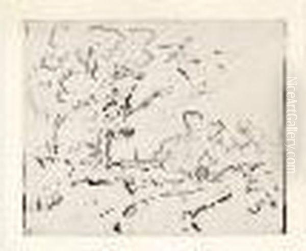 Chemin Borde D'arbres Oil Painting by Theodore Rousseau