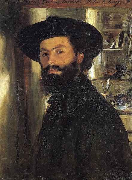 Alberto Falchetti Oil Painting by Carl Vilhelm Holsoe