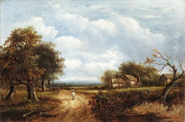 A Country Lane
Oil On Canvas Oil Painting by Joseph Thors