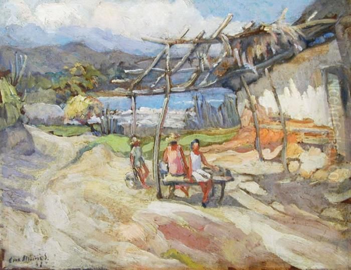 S/t Oil Painting by Cruz Alvarez Sales