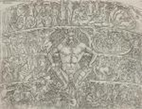 L'enfer Oil Painting by Baccio Baldini