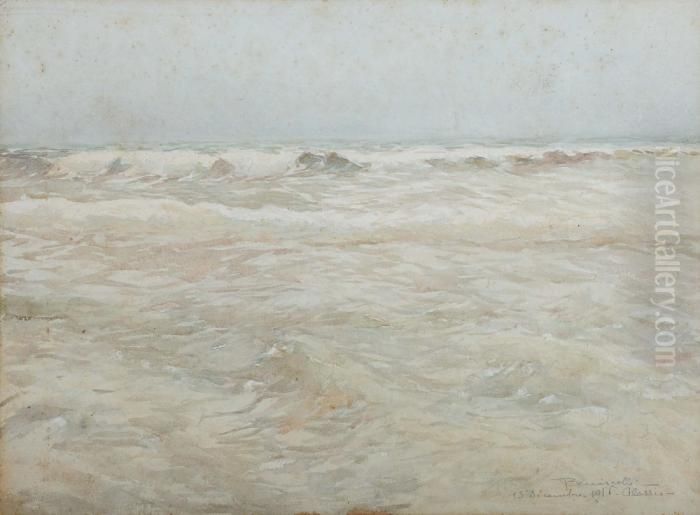 Marina Oil Painting by Alberto Beniscelli