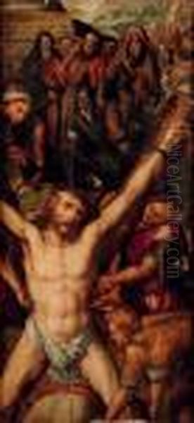 Le Martyre De Saint Andre Oil Painting by Anthonie Blocklandt Montfoort