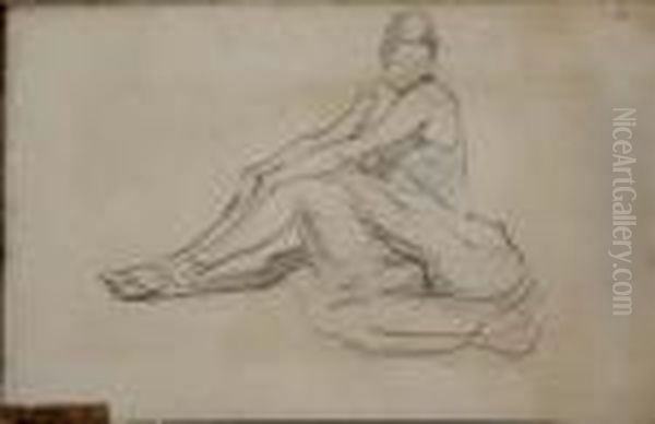 Resting Ballet Dancer Oil Painting by Dora Boughton-Leigh