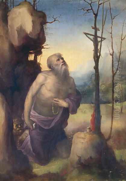 St. Jerome Oil Painting by Domenico Beccafumi