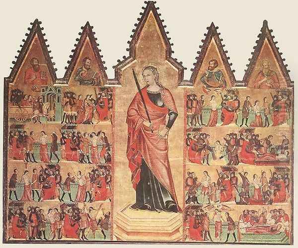 The Life of St Eulalia c. 1350 Oil Painting by Spanish Unknown Masters