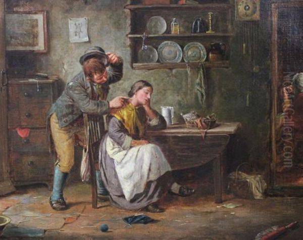 Sailors Farewell And Return Oil Painting by Septimus Dawson