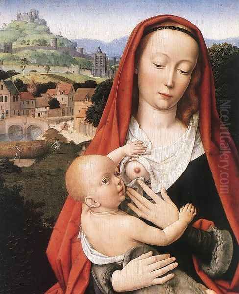 Mary and Child (detail) 1490 Oil Painting by Gerard David