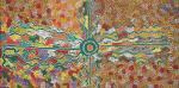 Jajutuma Jukurrpa (caterpillar Dreaming) Oil Painting by Molly Williams Hand