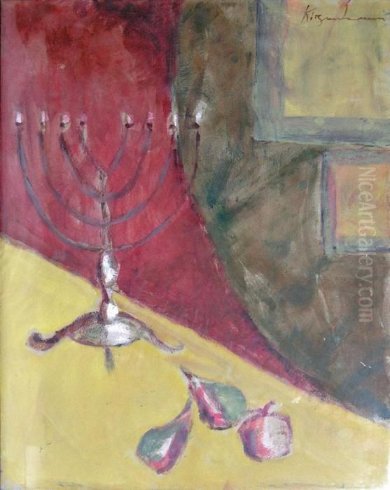 Nature Morte Oil Painting by Jesekiel Kirszenbaum