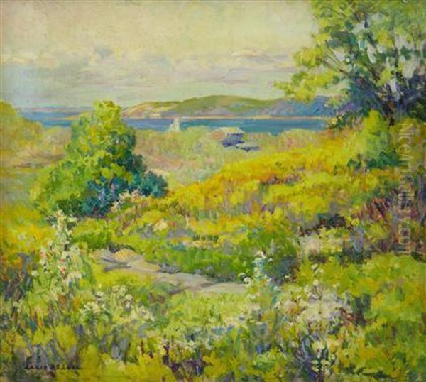 Early Autumn Oil Painting by Laura D. Stroud Ladd