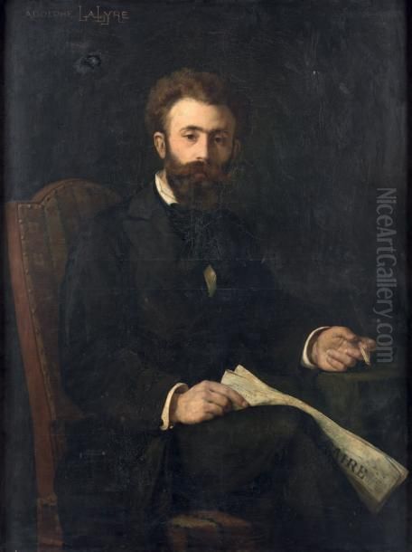 Portrait D'homme Oil Painting by Adolphe Lalyre