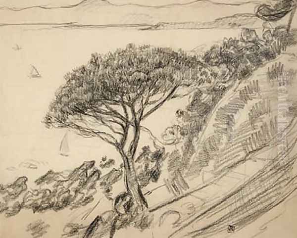 Paysage Oil Painting by Theo van Rysselberghe