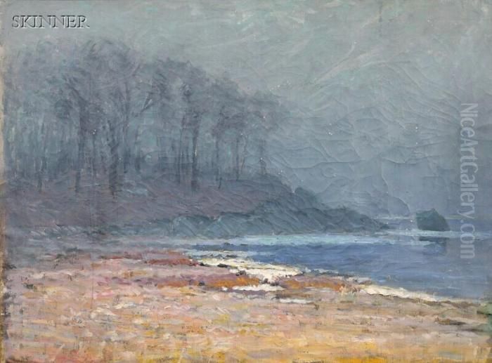 Bailey's Beach, Rowayton, Connecticut Oil Painting by George Frederick Muendel