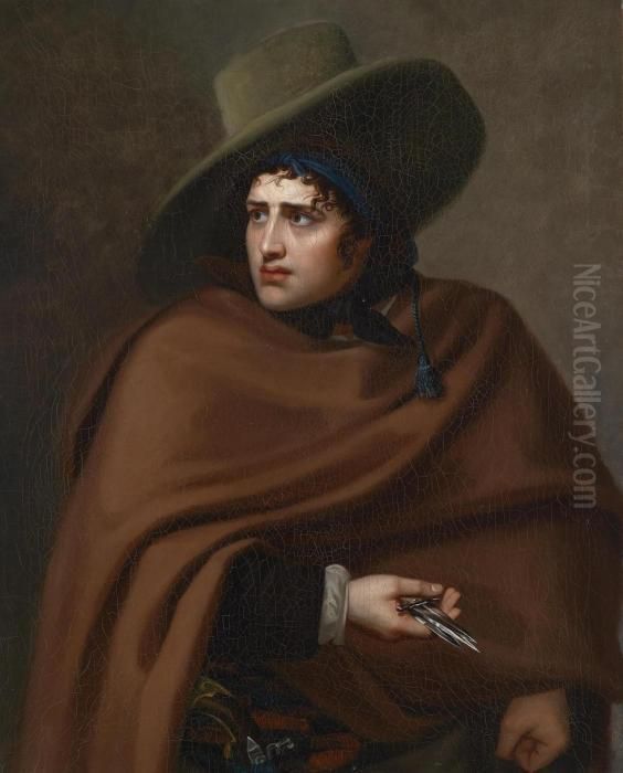 Portrait Of A Bravo Oil Painting by Naumann, Friedrich Gotthard