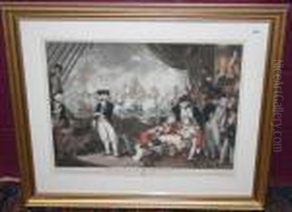 The Celebrated Victory...on The Glorious First Oil Painting by Orme, Edward