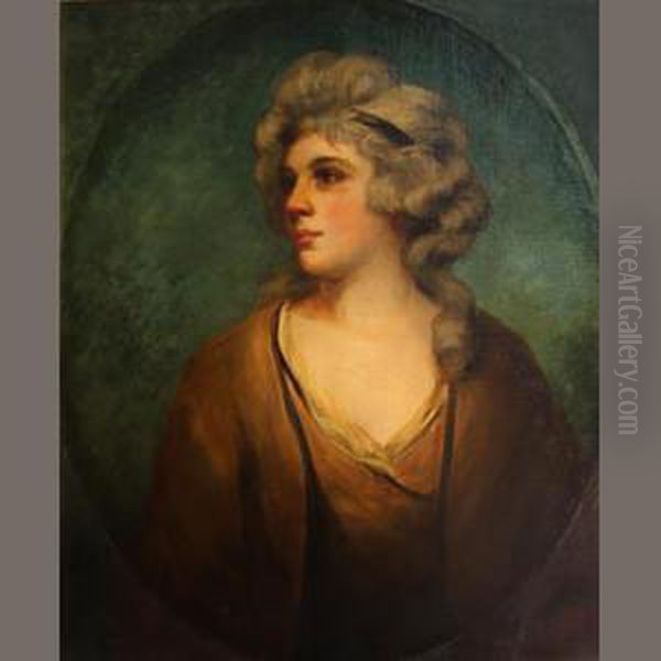 A Portrait Of A Young Woman Oil Painting by Isaac Pocock