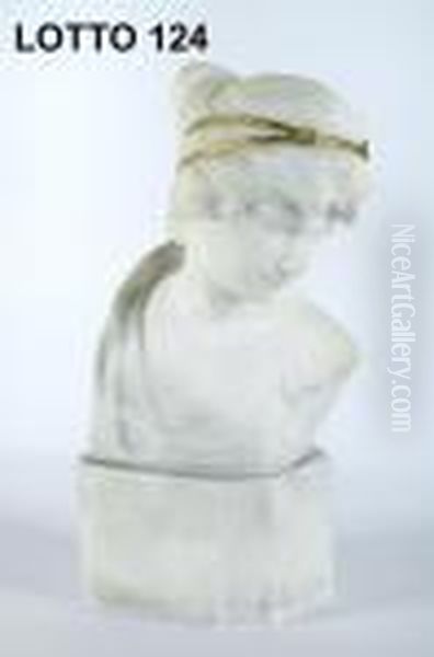 Busto Di Ragazza Oil Painting by Quirino Ruggeri