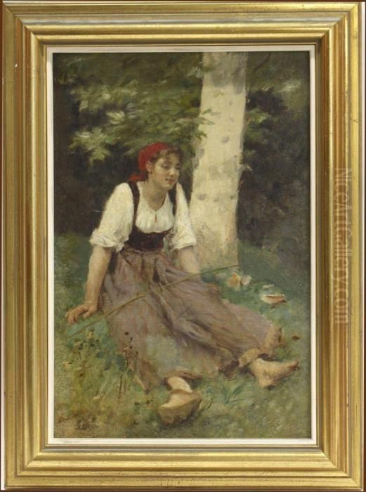 Joven Campesina Oil Painting by Alejandro Seiquer