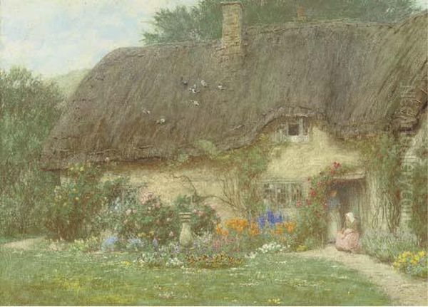 At Wroughton, Wiltshire Oil Painting by Helen Mary Elizabeth Allingham