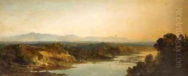 On the Eden near Carlisle Oil Painting by Edmund John Niemann