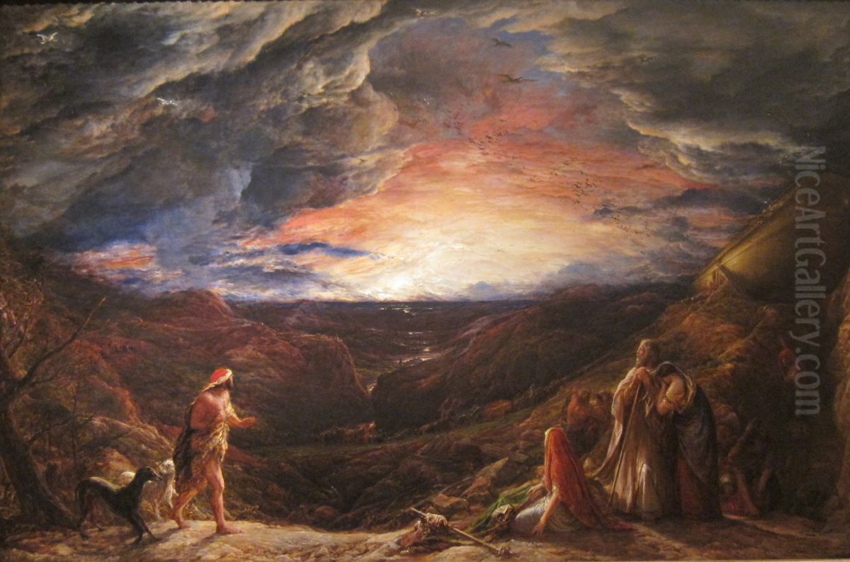 The Eve of the Deluge Oil Painting by John Linnell