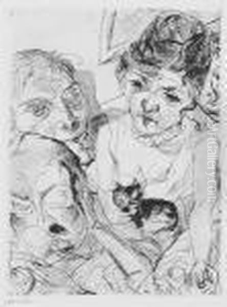 Max Beckmann, Ebbi Eine
 Komodie. Oil Painting by Max Beckmann