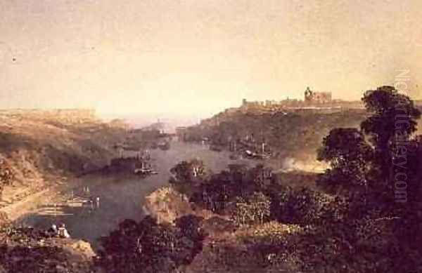 View of Whitby Oil Painting by Edmund John Niemann