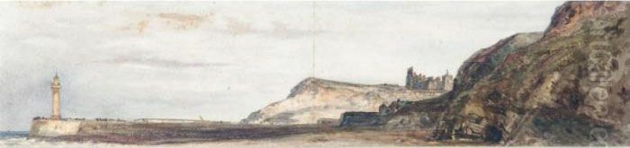 Whitby Abbey, Northumberland Oil Painting by Peter de Wint