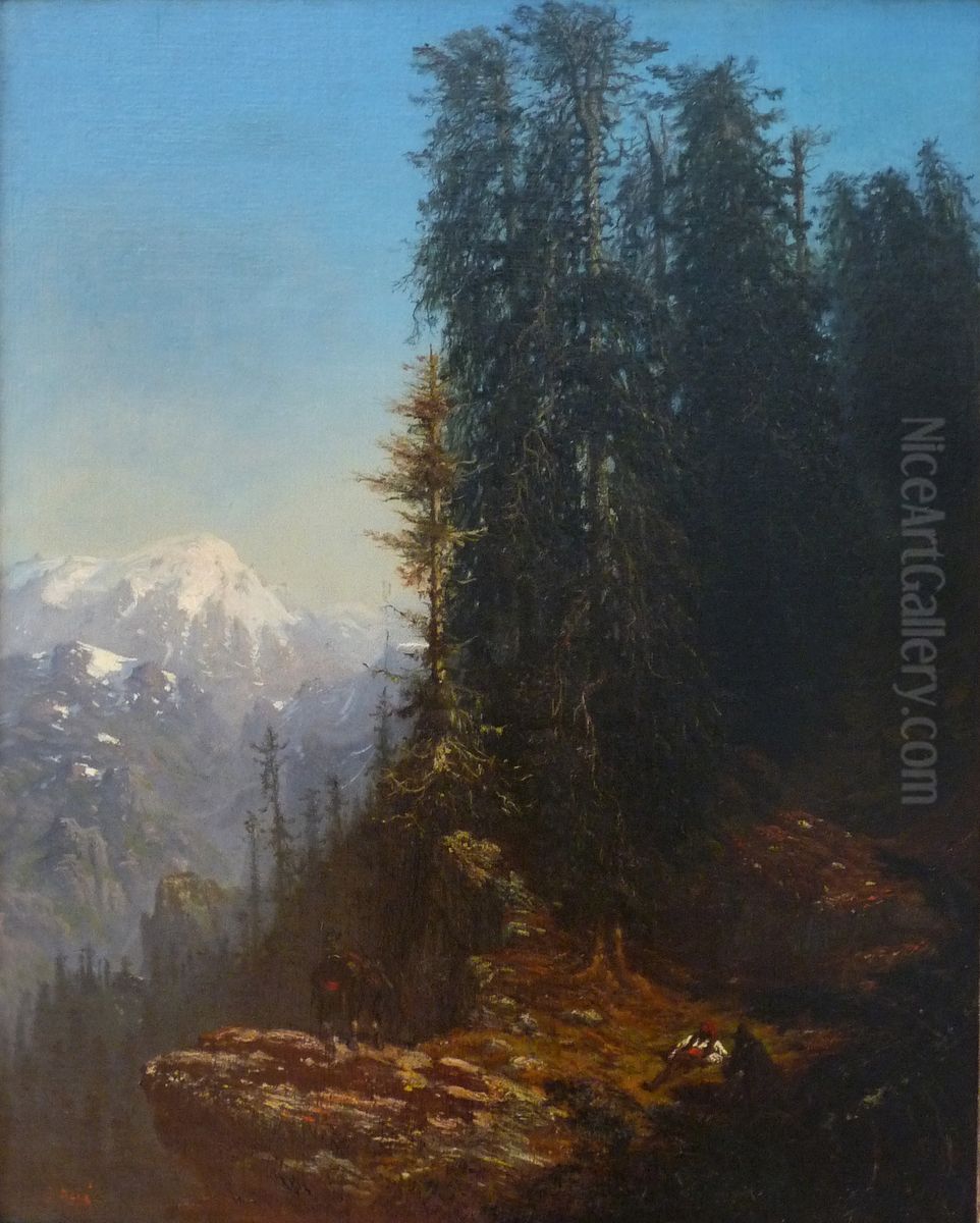 Paysage Des Pyrenees Oil Painting by Gustave Dore