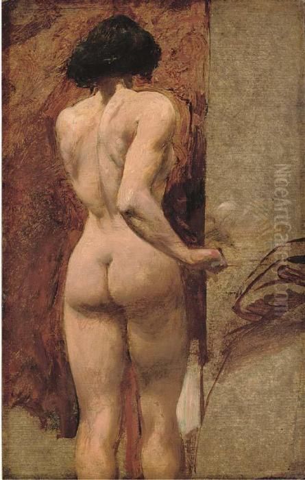 Study Of A Female Nude Oil Painting by William Etty