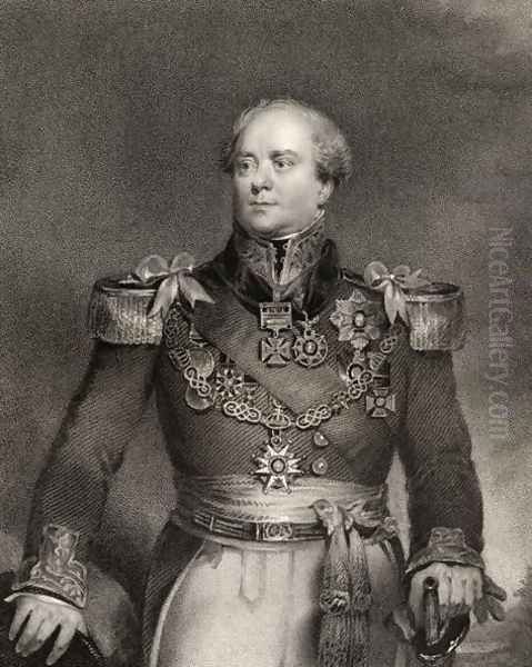 Sir Archibald Campbell, 1st Baronet, engraved by John Cochran (fl.1821-65), from National Portrait Gallery, volume IV, published c.1835 Oil Painting by John Wood