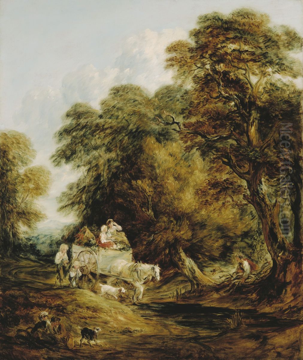 The Market Cart Oil Painting by Thomas Gainsborough