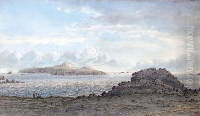 St David's Head, Pembrokeshire, Wales Oil Painting by John Glover