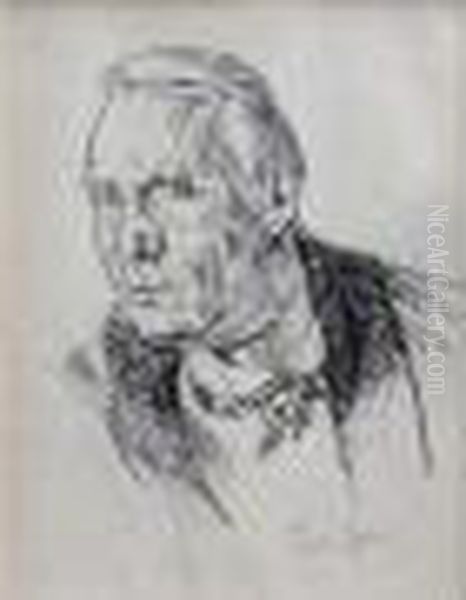 Portrait De Feodor Chaliapine Oil Painting by Boris Dmitrievich Grigoriev