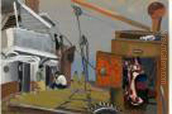 Signed And Dated 1937. Oil Painting by Boris Dmitrievich Grigoriev