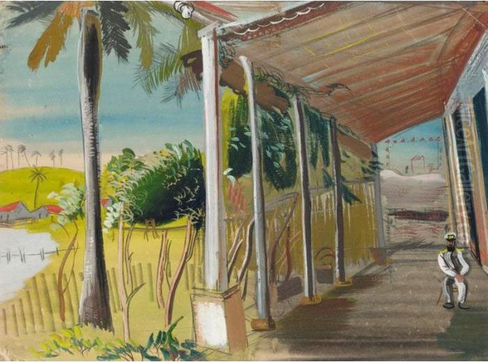 Villa Borisella Oil Painting by Boris Dmitrievich Grigoriev