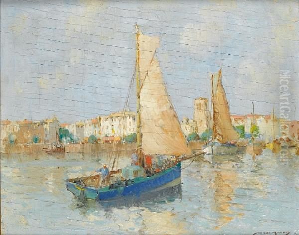 Gourdon (alpes Maritime) Oil Painting by William Lee Hankey