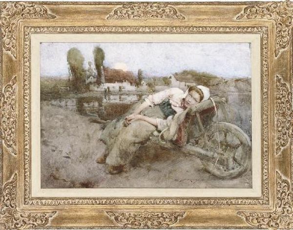 The Weary Gleaner Oil Painting by William Lee Hankey