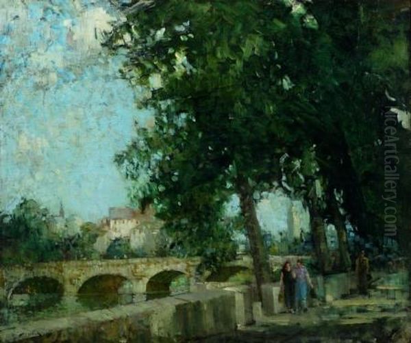 La Seine Oil Painting by William Lee Hankey