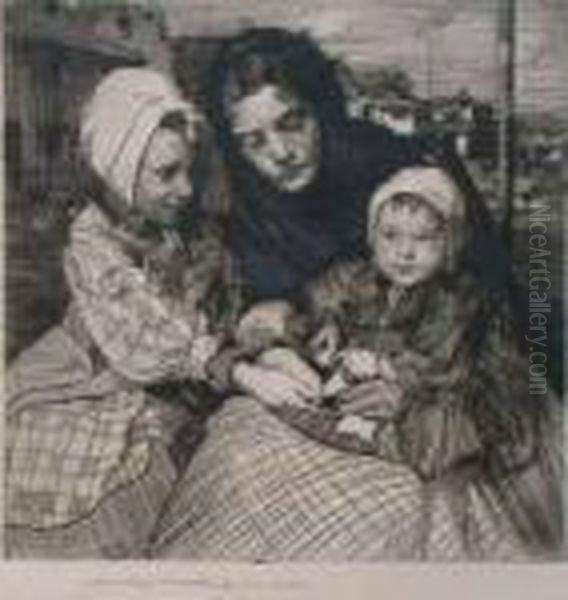 The Trio Oil Painting by William Lee Hankey