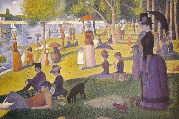 Sunday Afternoon on the Island of la Grande Jatte 1886 Oil Painting by Georges Seurat