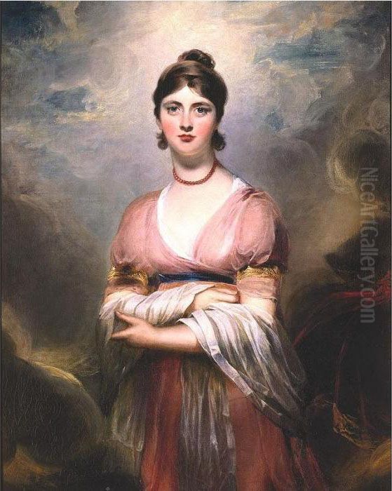 Portrait Of Mrs. Locke, Nee Jennings Oil Painting by Sir Thomas Lawrence