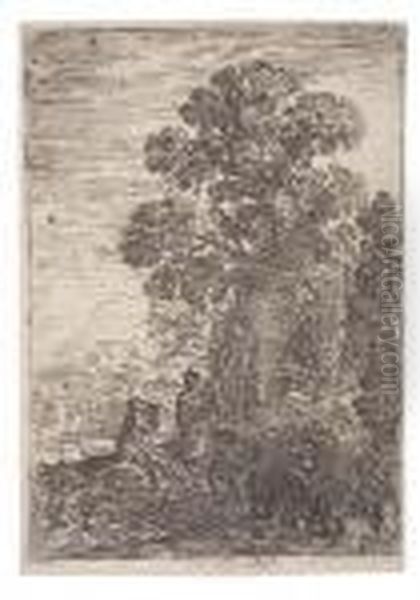 Le Patre Et La Bergere Oil Painting by Claude Lorrain (Claude Gellee)