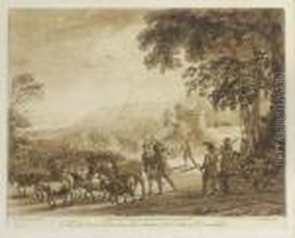 Pastorales Par Richard Earlom Oil Painting by Claude Lorrain (Claude Gellee)
