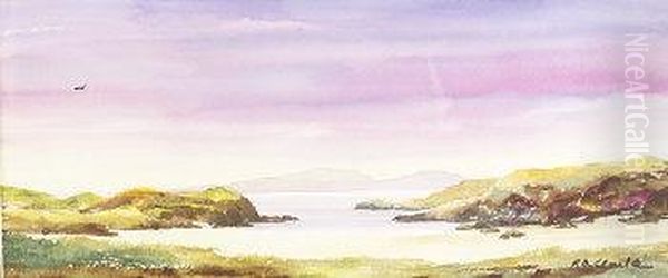 Lovers In A Classical Landscape Oil Painting by Claude Lorrain (Claude Gellee)